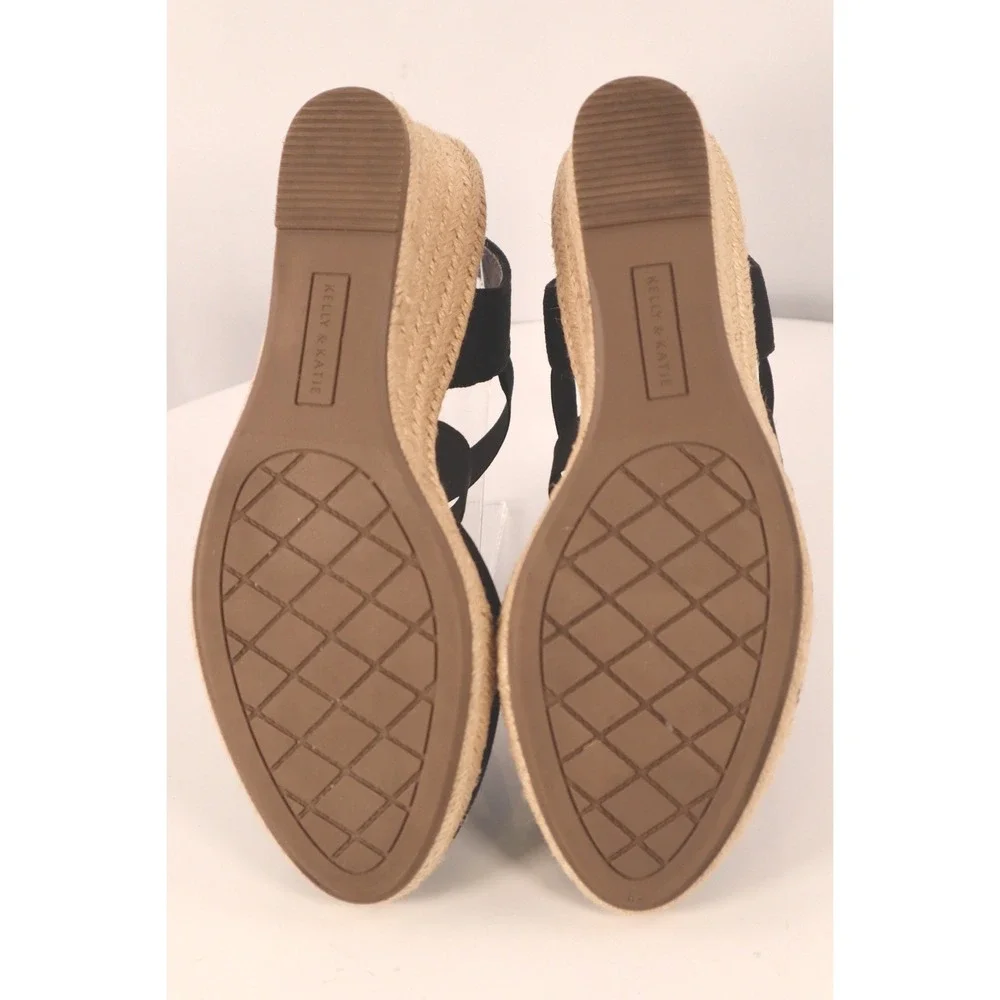 Kelly & Katie Kenedy Pump Crisscross Strap Espadrille Wedge Sandals-Size 8M - Picture 7 of 7